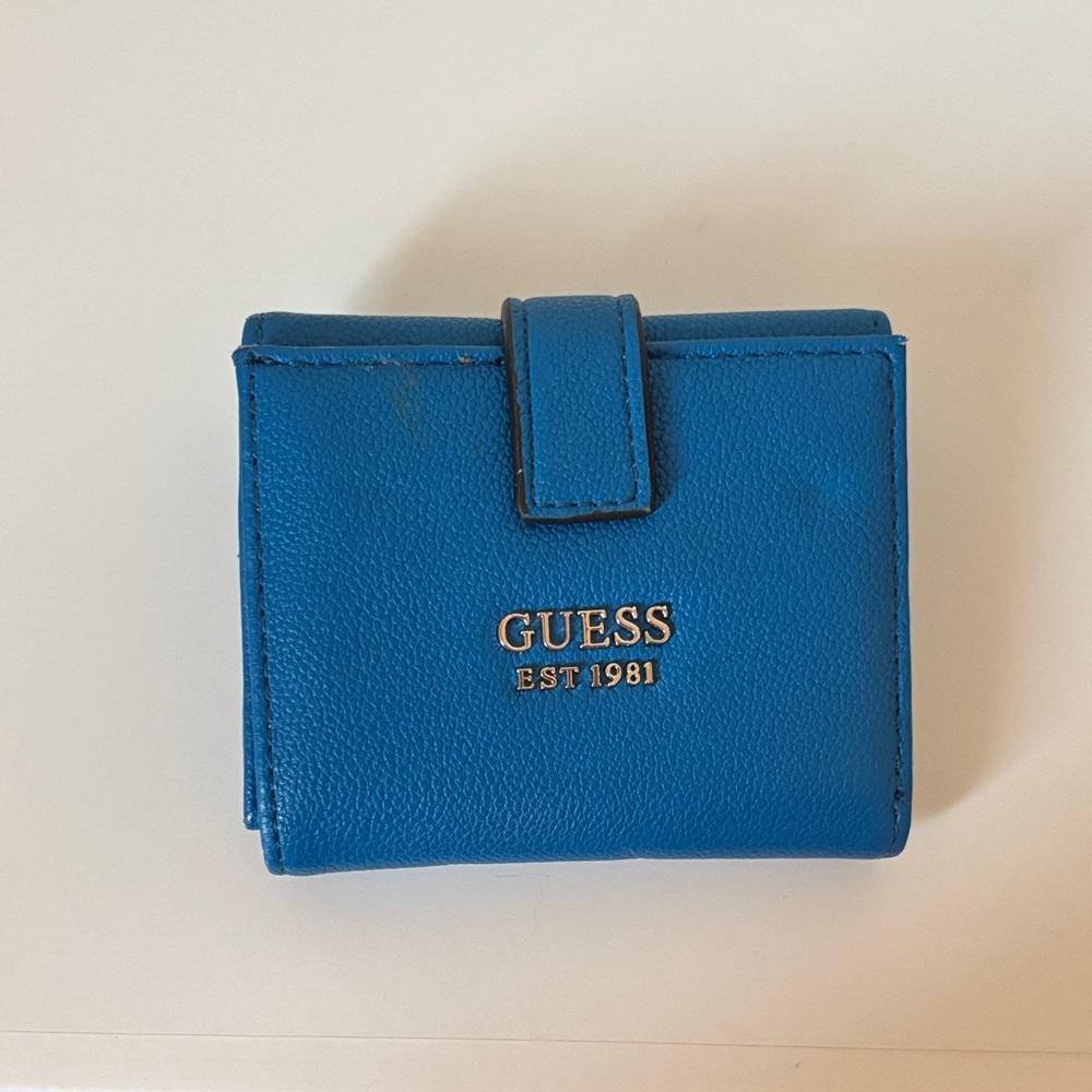 Guess Vibrant Blue Card Holder